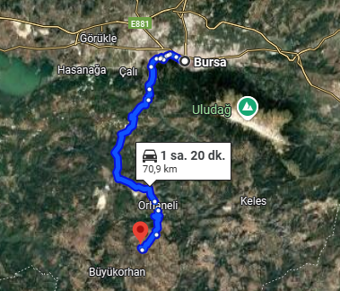 BURSA ORHANELİ TEPECİK MAH.420M²  BAĞ SATILIKTIR - BURSA ORHANELİ fotoğraf 5